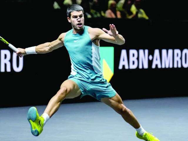 alcaraz scraped through in his first match since the australian open photo afp alcaraz scraped through in his first match since the australian open photo afp