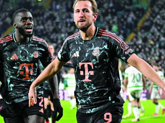harry kane celebrates scoring bayern munich s second goal against celtic in the champions league on wednesday photo afp celebrates scoring bayern munich s second goal against celtic in the champions league on wednesday photo afp harry kane celebrates scoring bayern munich s second goal against celtic in the champions league on wednesday photo afp celebrates scoring bayern munich s second goal against celtic in the champions league on wednesday photo afp