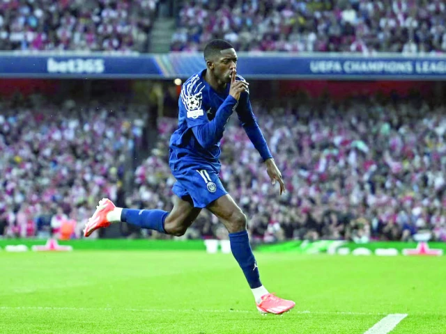 paris st germain s ousmane dembele celebrates scoring their first goal photo reuters paris st germain s ousmane dembele celebrates scoring their first goal photo reuters