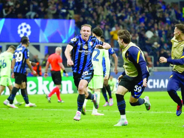 inter milan s davide frattesi celebrates scoring their fourth goal photo reuters inter milan s davide frattesi celebrates scoring their fourth goal photo reuters