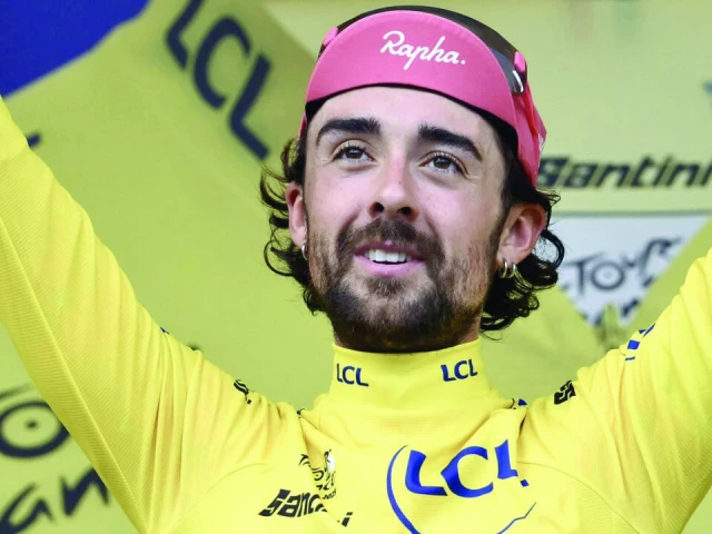 easypost s irish rider ben healy takes the tour de france yellow jersey photo afp easypost s irish rider ben healy takes the tour de france yellow jersey photo afp