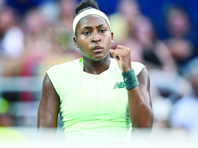 us top seed coco gauff outlasted compatriot danielle collins to reach the third round of the wta canadian open photo afp