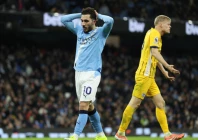manchester city drew 1 1 with brighton dropping points for the third game in a row photo afp