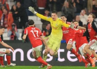 anatoliy trubin c turned the unlikeliest of heroes as he nodded in from a free kick to send benfica through photo afp anatoliy trubin c turned the unlikeliest of heroes as he nodded in from a free kick to send benfica through photo afp
