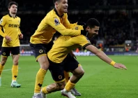 wolves celebrate during their win over liverpool photo afp