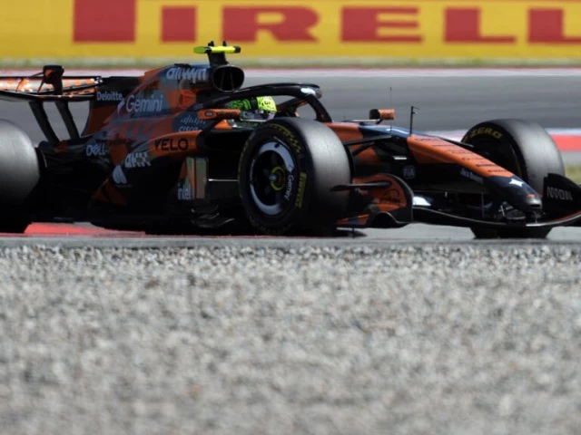 Norris pips Russell in Barca practice