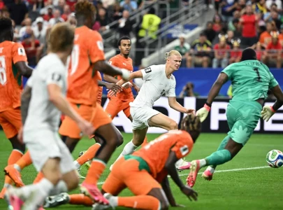 haaland fires norway into last 16 haaland fires norway into last 16