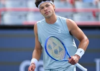defending champion ben shelton of united states defeated zizou bergs of belgium to reach the fourth round of the atp montreal masters hardcourt tournament photo afp