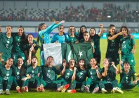 pakistan women s team celebrates after being accepted for the fifa series for the first time photo pff