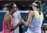 aryna sabalenka shakes hands with elena rybakina after beating her in the semi finals of the women s singles at the miami open photo reuters file aryna sabalenka shakes hands with elena rybakina after beating her in the semi finals of the women s singles at the miami open photo reuters file