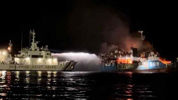 Fire on Philippine ferry kills 29, including children; 225 rescued