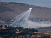 white phosphorus fired by israeli army to create a smoke screen is seen on the israel lebanon border in northern israel november 12 2023 photo reuters