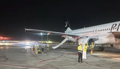 fire scare triggers pia plane evacuation