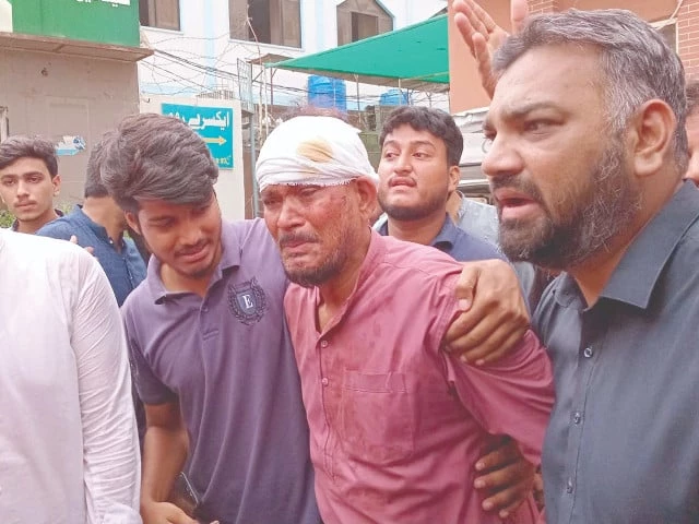 weekend outing turns tragic as six lose their lives when the bus they were going to a picnic in overturned leaving 20 injured the injured passengers were shifted to a hospital at makli in thatta photo ppi