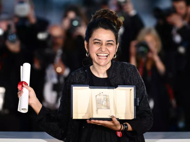 Payal Kapadia's Malayalam-language film 'All We Imagine as Light' won the Grand Prix prize in Cannes. Photo/AFP
