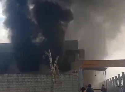 fire erupts at textile factory in rawalpindi s rawat industrial estate