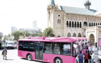 karachi pink bus gets new route timings for women karachi pink bus gets new route timings for women
