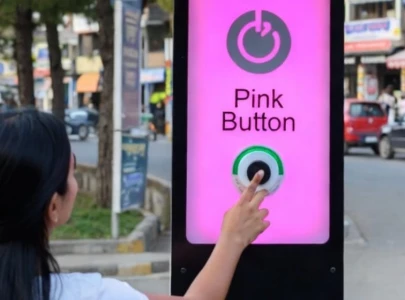 pink button system activated across pindi