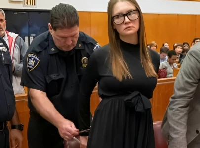 anna delvey rocks bedazzled ankle monitor and custom designer outfit at court