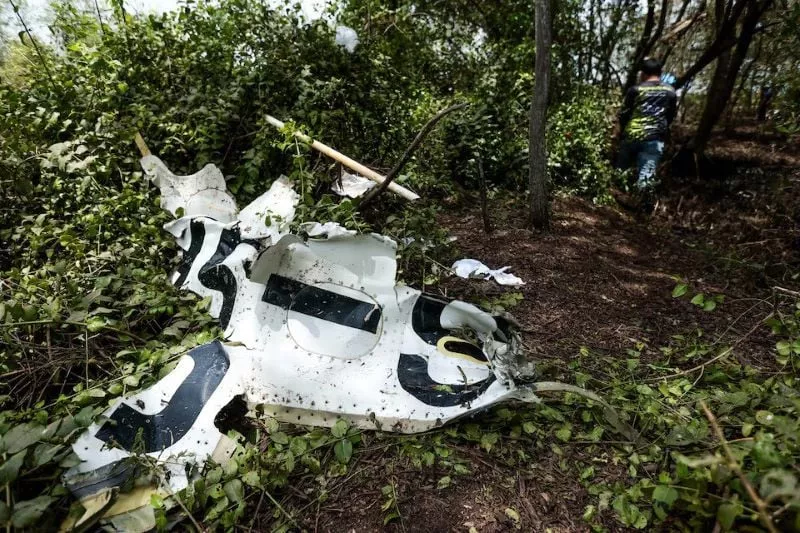 rescue workers search the wreckage of a small aircraft a day after it crashed as five tourists from china and four thais including the two pilots all presumed dead in bang pakong chachoengsao province thailand august 23 2024 photo reuters rescue workers search the wreckage of a small aircraft a day after it crashed as five tourists from china and four thais including the two pilots all presumed dead in bang pakong chachoengsao province thailand august 23 2024 photo reuters