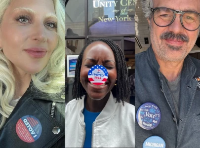 celebrities share voting selfies encourage fans to cast ballots in 2024 election