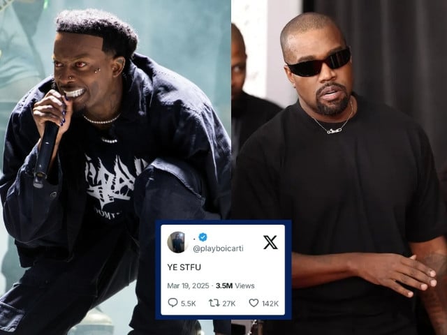 Playboi Carti tells Kanye West to 'STFU' after drama over collab with ...