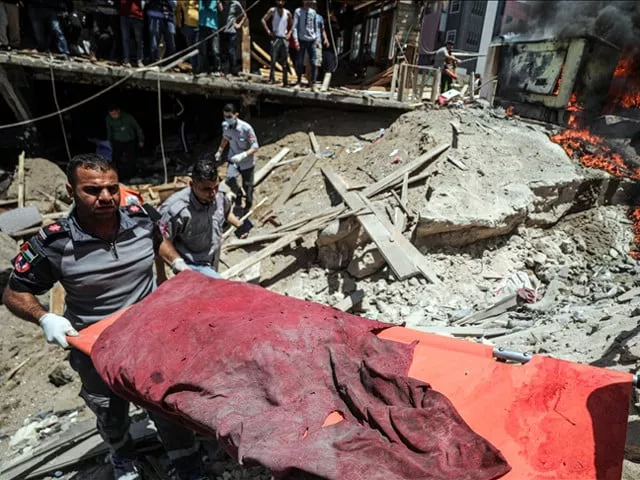 gaza health officials put the palestinian death toll at 212 including 61 children and 36 women since hostilities began last week photo aa gaza health officials put the palestinian death toll at 212 including 61 children and 36 women since hostilities began last week photo aa