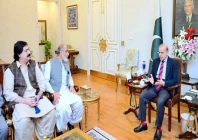 prime minister shehbaz sharif meets political leaders in the federal capital photo app