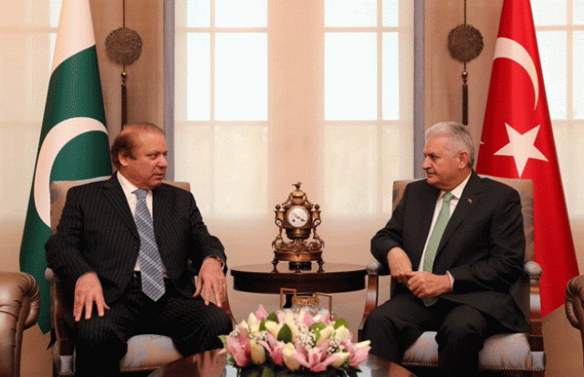 prime minister nawaz sharif meets turkish prime minister binali yildrim on thusrday photo pid prime minister nawaz sharif meets turkish prime minister binali yildrim on thusrday photo pid