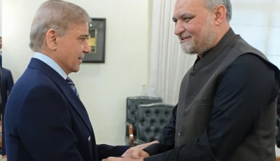 prime minister shehbaz sharif and ji chief hafiz naeemur rehman at the pm house in islamabad on october 27 2026 photo pmo