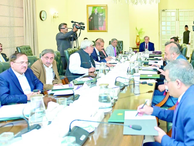 pm shehbaz sharif chairs a high level review meeting in islamabad photo express pm shehbaz sharif chairs a high level review meeting in islamabad photo express