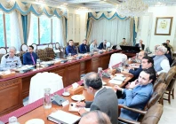 pm shehbaz sharif chairing a meeting on airport expansion and passenger facilities in islamabad on october 29 2026 photo x