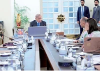 digital push prime minister shehbaz sharif chairs a high level meeting in islamabad to discuss reforms in nitb photo ppi
