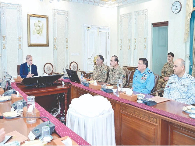 security huddle pm shehbaz sharif chairs the nsc meeting in islamabad photo nni security huddle pm shehbaz sharif chairs the nsc meeting in islamabad photo nni