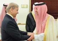 saudi arabia s minister of state for foreign affairs adel al jubeir called on prime minister shehbaz sharif in islamabad on may 9 2025 photo pid