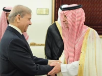 saudi arabia s minister of state for foreign affairs adel al jubeir called on prime minister shehbaz sharif in islamabad on may 9 2025 photo pid