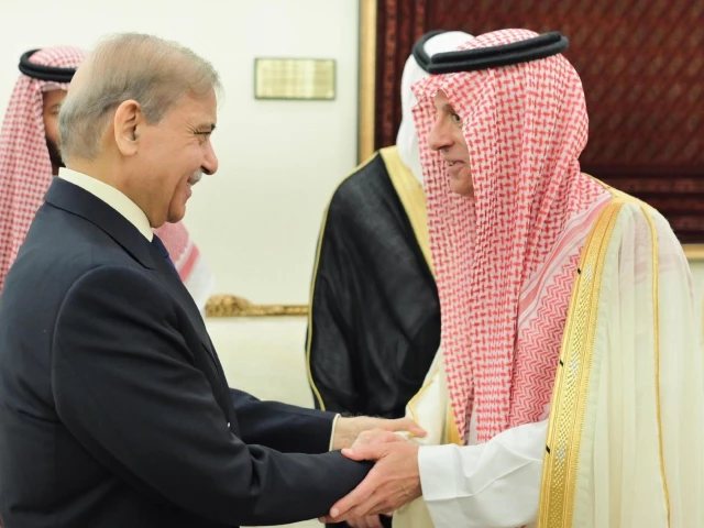 saudi arabia s minister of state for foreign affairs adel al jubeir called on prime minister shehbaz sharif in islamabad on may 9 2025 photo pid saudi arabia s minister of state for foreign affairs adel al jubeir called on prime minister shehbaz sharif in islamabad on may 9 2025 photo pid