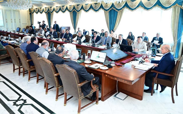 prime minister shehbaz sharif chairing a federal cabinet meeting in islamabad on tuesday august 13 2024 photo pid