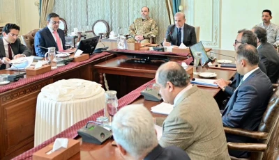 prime minister shehbaz sharif chairs a meeting to review austerity measures and the evolving economic situation in islamabad on thursday photo pid