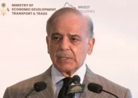 prime minister shehbaz sharif addresses the maldives pakistan business forum 2026 in islamabad on thursday screengrab