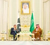 saudi arabia s crown prince mohammed bin salman r meeting with prime minister shehbaz sharif ahead of their meeting in riyadh on september 17 2025 photo afp saudi arabia s crown prince mohammed bin salman r meeting with prime minister shehbaz sharif ahead of their meeting in riyadh on september 17 2025 photo afp
