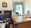prime minister shehbaz sharif meets minister for climate change musadik masood malik in islamabad on wednesday photo pid