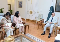 prime minister shehbaz sharif meets gates foundation representatives kalpana kochhar and anita zaidi in islamabad on thursday photo app prime minister shehbaz sharif meets gates foundation representatives kalpana kochhar and anita zaidi in islamabad on thursday photo app