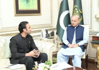 minister of state and chairman pakistan virtual assets regulatory authority bilal bin saqib calls on prime minister shehbaz sharif on thursday photo pmo