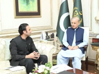 minister of state and chairman pakistan virtual assets regulatory authority bilal bin saqib calls on prime minister shehbaz sharif on thursday photo pmo