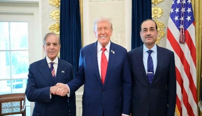 prime minister shehbaz sharif and field marshal asim munir meet us president donald trump at the white house in washington dc on september 25 2025 photo handout