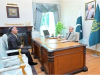 prime minister shehbaz sharif meets chairman national disaster management authority lt general inam haider malik in islamabad july 15 2026 photo pmo x
