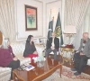 parents of late arfa karim call on prime minister shehbaz sharif in lahore photo sabah