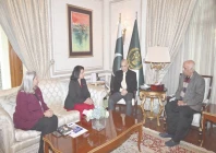 parents of late arfa karim call on prime minister shehbaz sharif in lahore photo sabah