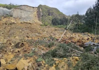 view of the damage after a landslide in maip mulitaka enga province papua new guinea may 24 2024 in this obtained image emmanuel eralia via photo reuters